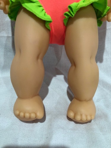 1991 Hasbro Cabbage Patch Splashin Kids Hard Vinyl Body Swim Bath Water Doll +