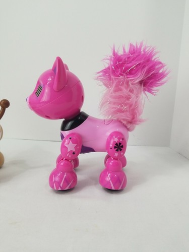 Zoomer Meowzies Runway Hot Pink Kitty Cat Kitten Spin Master dog robot toy lot
