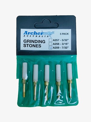 5-PACK CHAINSAW SHARPENING STONE 7/32'' THREADED GRANBERG FOR 3/8'' PITCH CHAIN