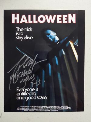 TONY MORAN Signed MICHAEL MYERS 8x10 Photo HALLOWEEN Autograph Horror JSA COA E