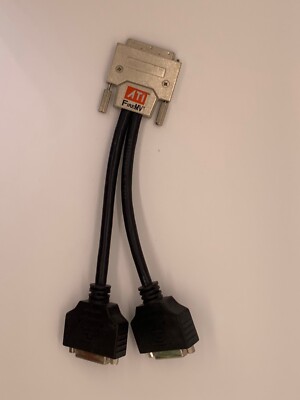 AMD ATI SAPPHIRE 6111020400G VHDCI TO DUAL DVI-I ADAPTER CABLE USED