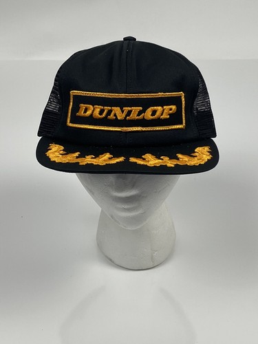 Vtg 80s Dunlop Scrambled Eggs Swingster Trucker Cap Snapback