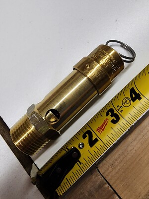 Control Devices SB50-0A150 1/2'' MNPT Threaded 150 PSI Brass Air Safety Valve New