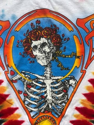 Liquid Blue ''Bertha'' Skull & Roses Tiedye NEW Size L