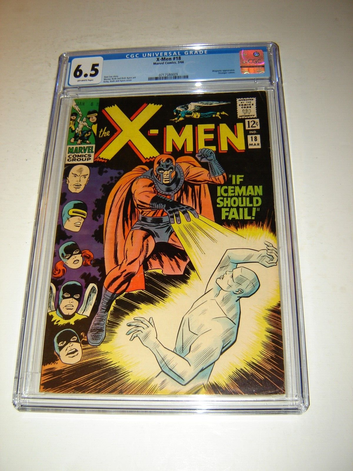 1966 X-MEN #18 CGC 6.5 - OW/W - Silver Age Marvel Comic 1966