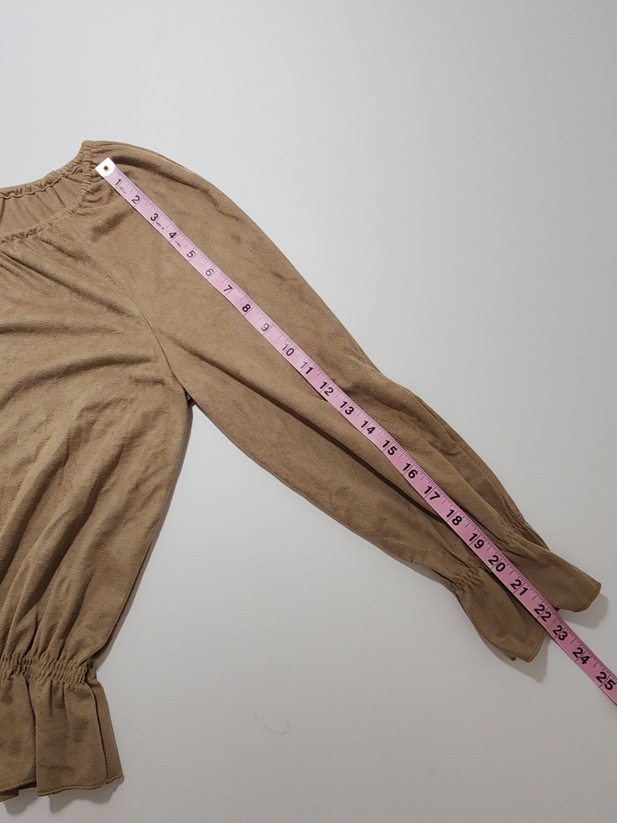 Betu Sport Long Sleeve Scoop Neck Brown Pullover Blouse Top Shirt Size 10