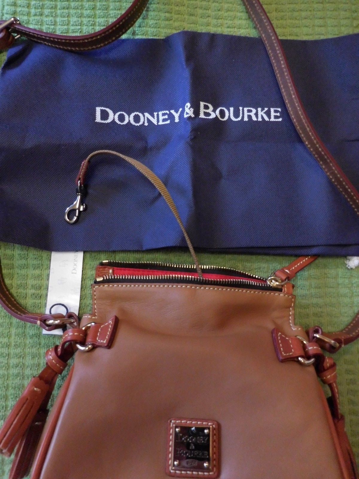 Dooney and Bourke Lambskin Mini Zip Crossbody, New with tags