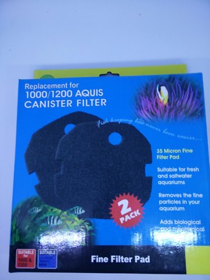 AQUA ONE 40S 1000/1200 AQUIS CANISTER FILTER FINE FILTER PAD 25040S