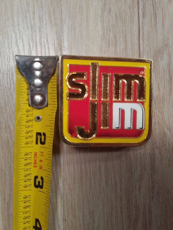 2" Slim Jim gold canada Belt Buckle. (D)