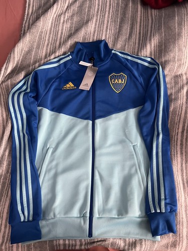 Adidas Club Boca Juniors 3 Strips Anthem Soccer Jacket HT9836. Men’s Sz: Small