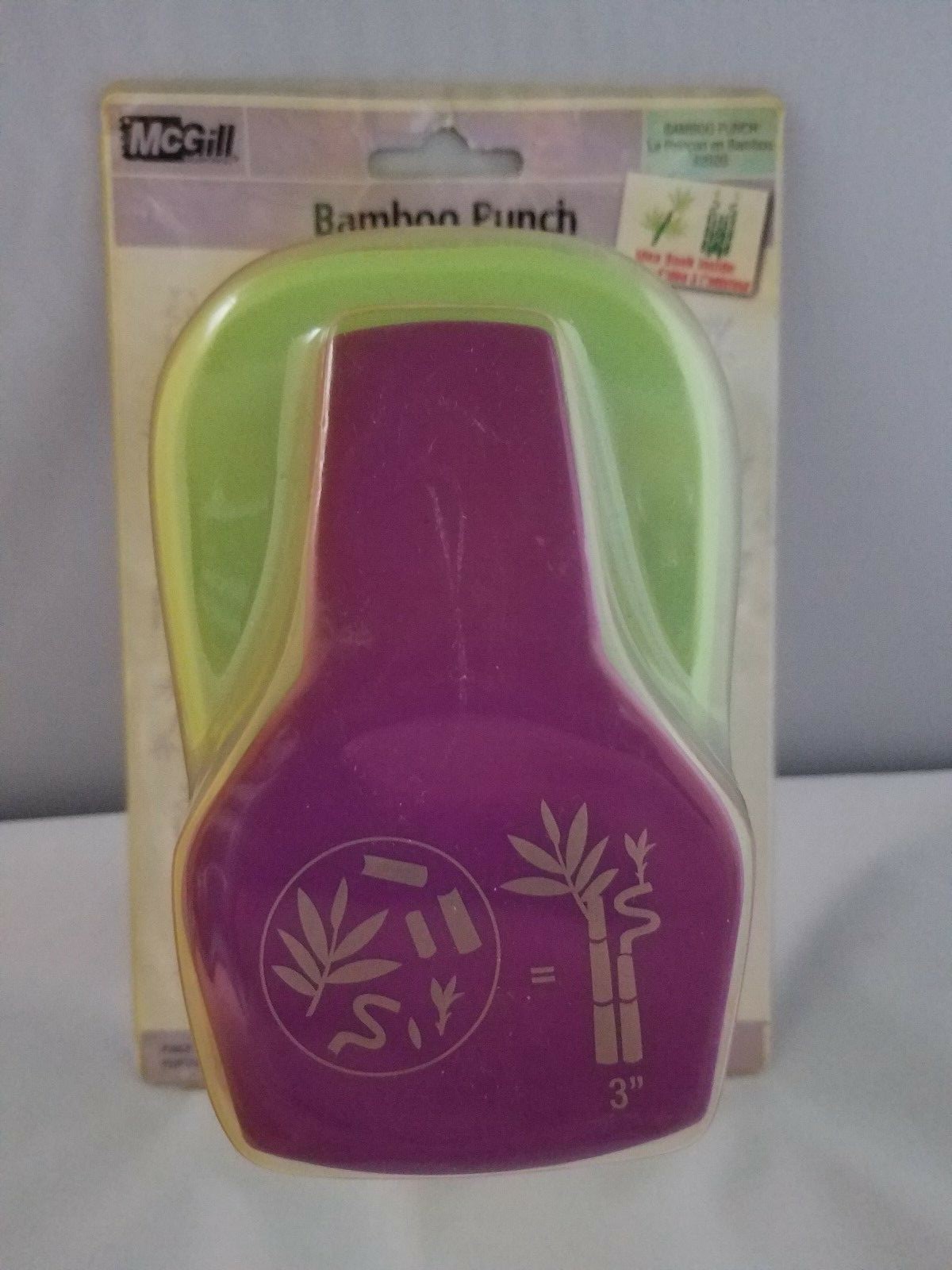 BAMBOO BUILDING PAPER PUNCH MCGILL SCRAPBOOKING CARD MAKING SIZE 1.5 IN X 3 IN