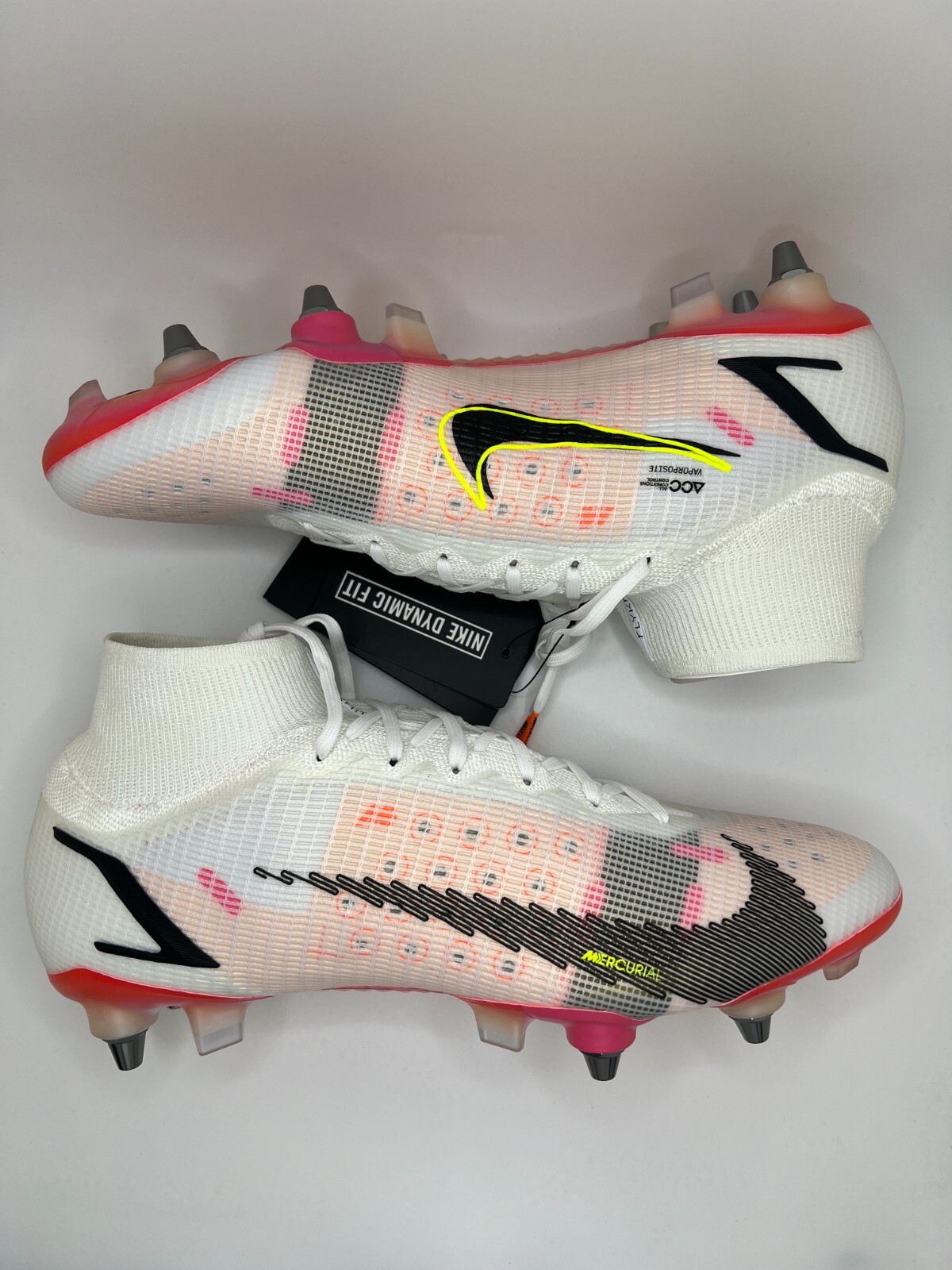 Pre-owned Nike Men's Mercurial Superfly 8 Elite Sg-pro 'rawdacious' Cleats Dd3688-122 In White