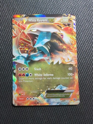 kyura様132 116 73 80 93 96 98 103 108 109 White Kyurem EX 96/135 Ultra Rare Black & White Plasma Storm