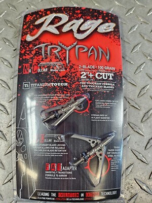 Rage - Hypodermic Trypan NC - 100gr - 2 Blade- .039 Blade Thickness - 2'' Cut