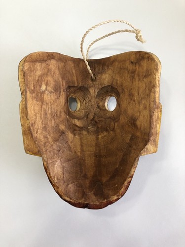 NEW Hand Carved Painted/Stained Guatemalan Monkey Mask, Authentic Mayan Folk Art