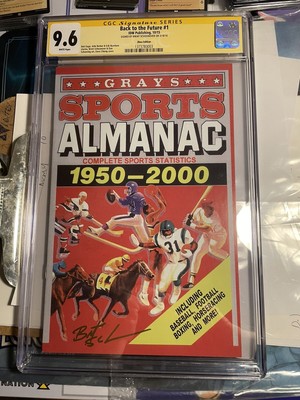 Back to the Future #1 Sport Almanac CGC 9.6  Zbox Edition Signed