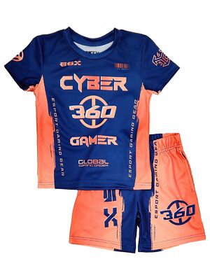 ESPORTS Boys Blue & Orange Cyber 360 ESX Outfit T-Shirt Top