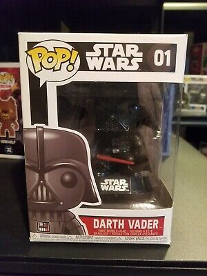 Funko Pop Darth Vader 01 Star Wars Gearge Lucas Good Cond. * READ*