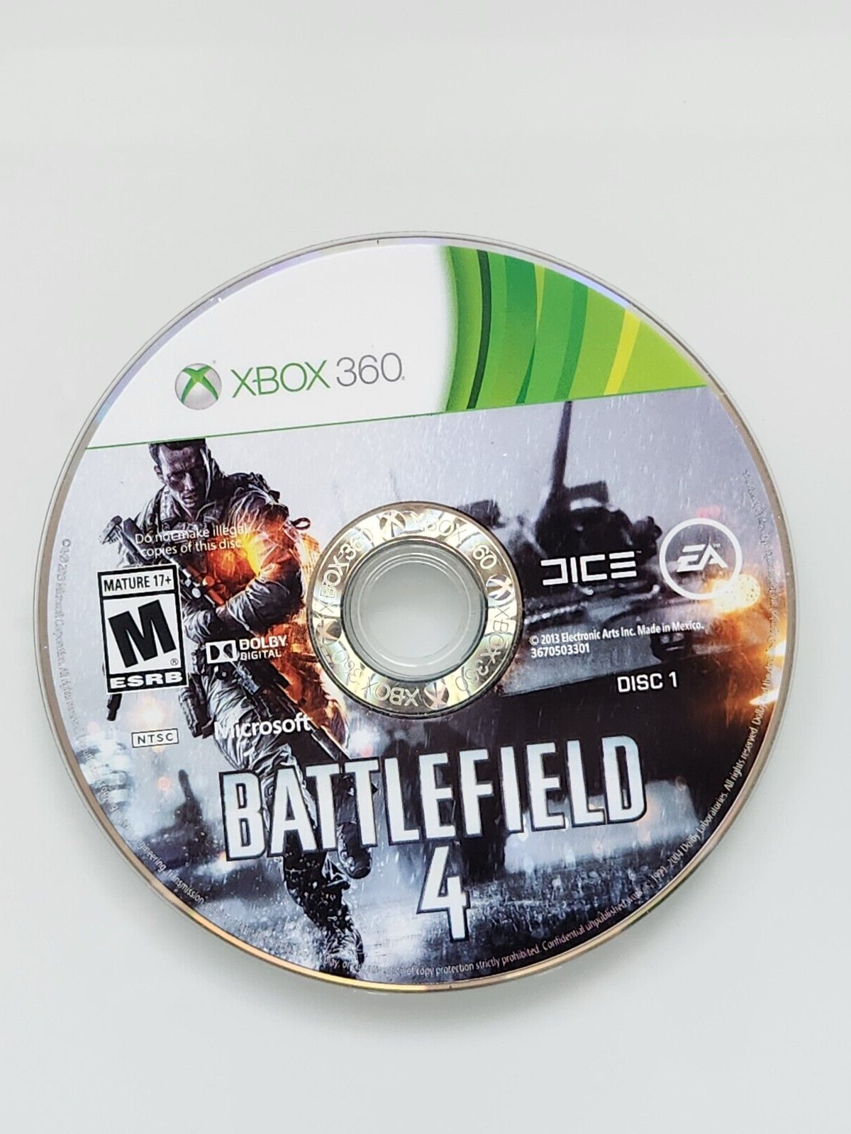 Battlefield 4 (Microsoft Xbox 360, 2013) **Disc 1 Only **