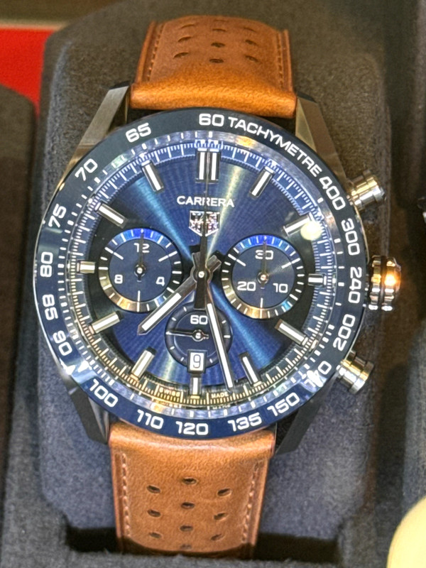 Tag Heuer Carrera Chronograph Automatic Blue Dial Men's Watch CBN2A1A.FC6537