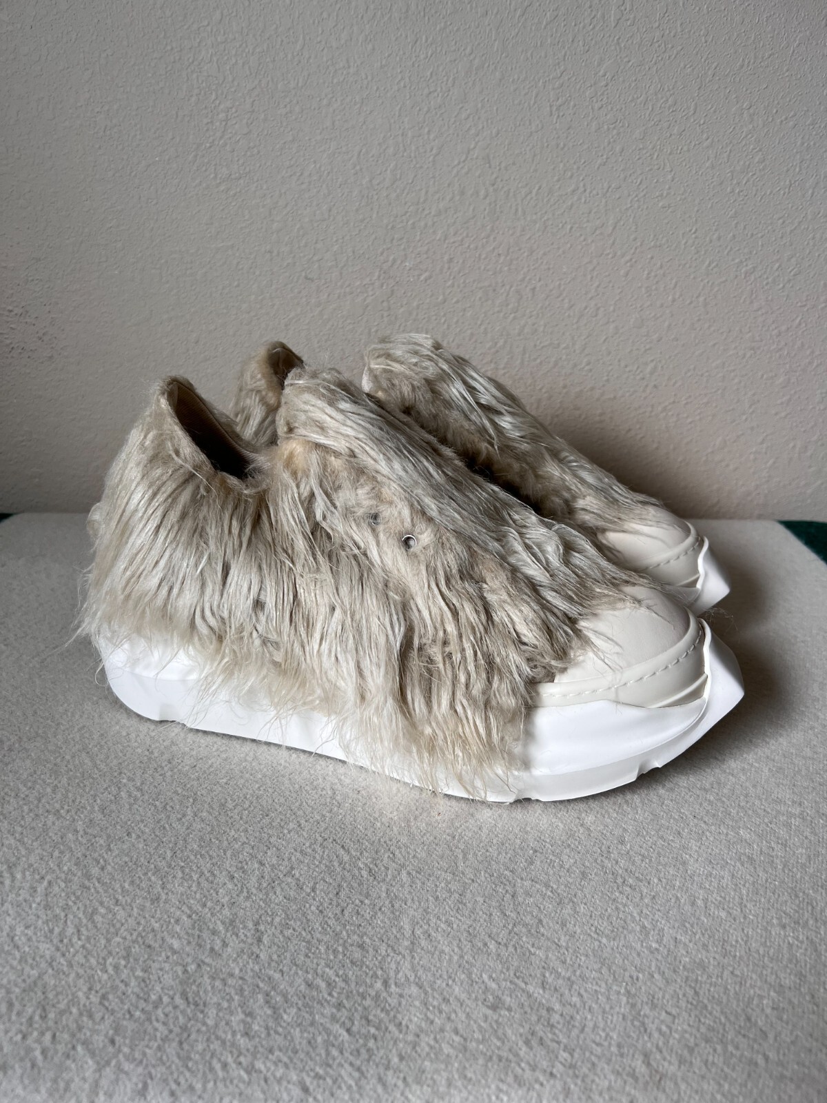 Rick Owens DRKSHDW Abstract Ramones Faux Fur - Size 44.5 Rick Owens DRKSHDW Abstract Ramones Faux Fur - Size 44.5