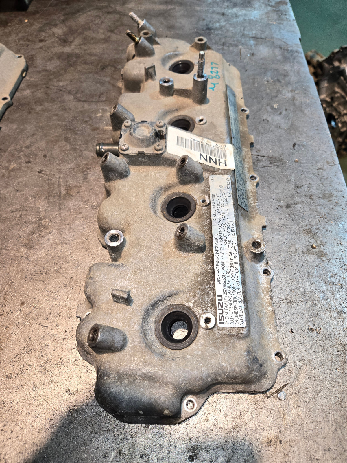 97223559 01 02 03 04 LB7 Duramax Diesel UPPER Valve Cover  - Picture 3 of 4