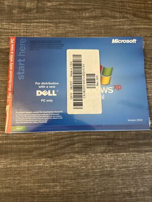 NEW Microsoft Windows XP Professional SP2 Version 2002 X08-48124 - DELL PC