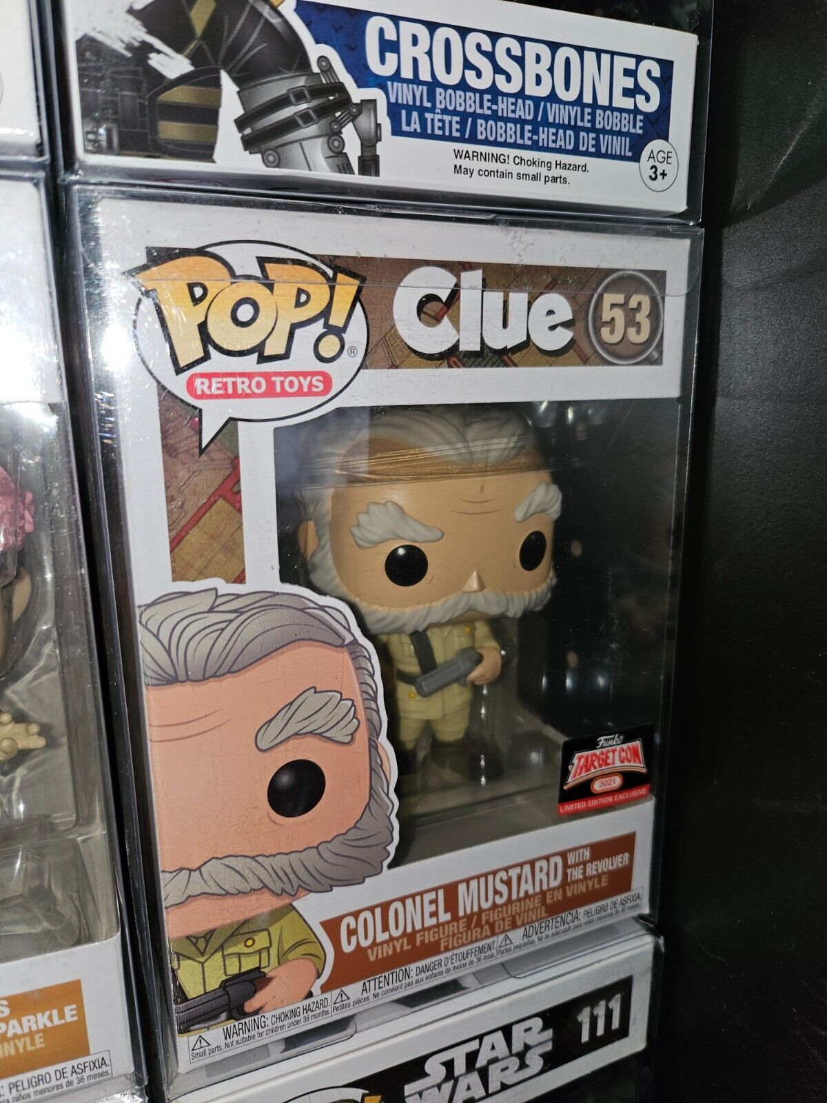 POP NAME AND NUMBER::Colonel mustard clue #53:NEW Funko POP POPS in PLASTIC PROTECTOR cases w/rares!! Buy more & SAVE