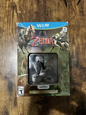 Legend of Zelda: Twilight Princess HD Wolf Link AMIIBO Nintendo Wii U Sealed New