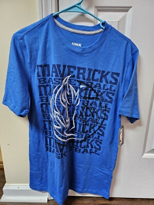 Brand New With Tags UNK Dallas Mavericks Basketball Blue Shirt size Men's Med