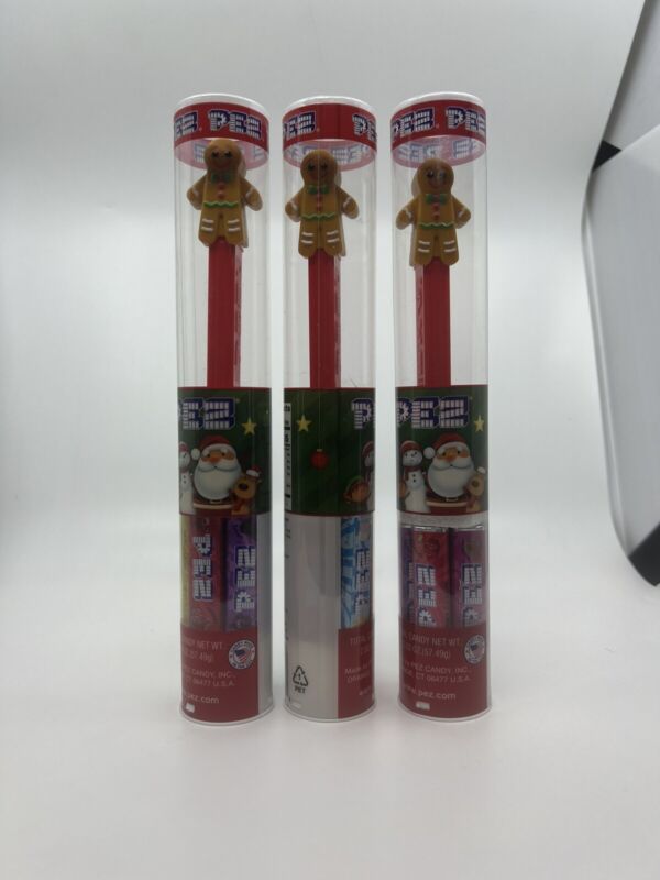PEZ Christmas Candy Dispenser Stocking Stuffer Collection Gingerbread Man