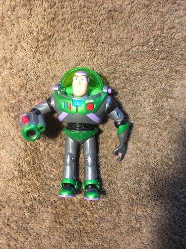 Buzz Lightyear Night Time Rescue Toy Story Gray Electronic