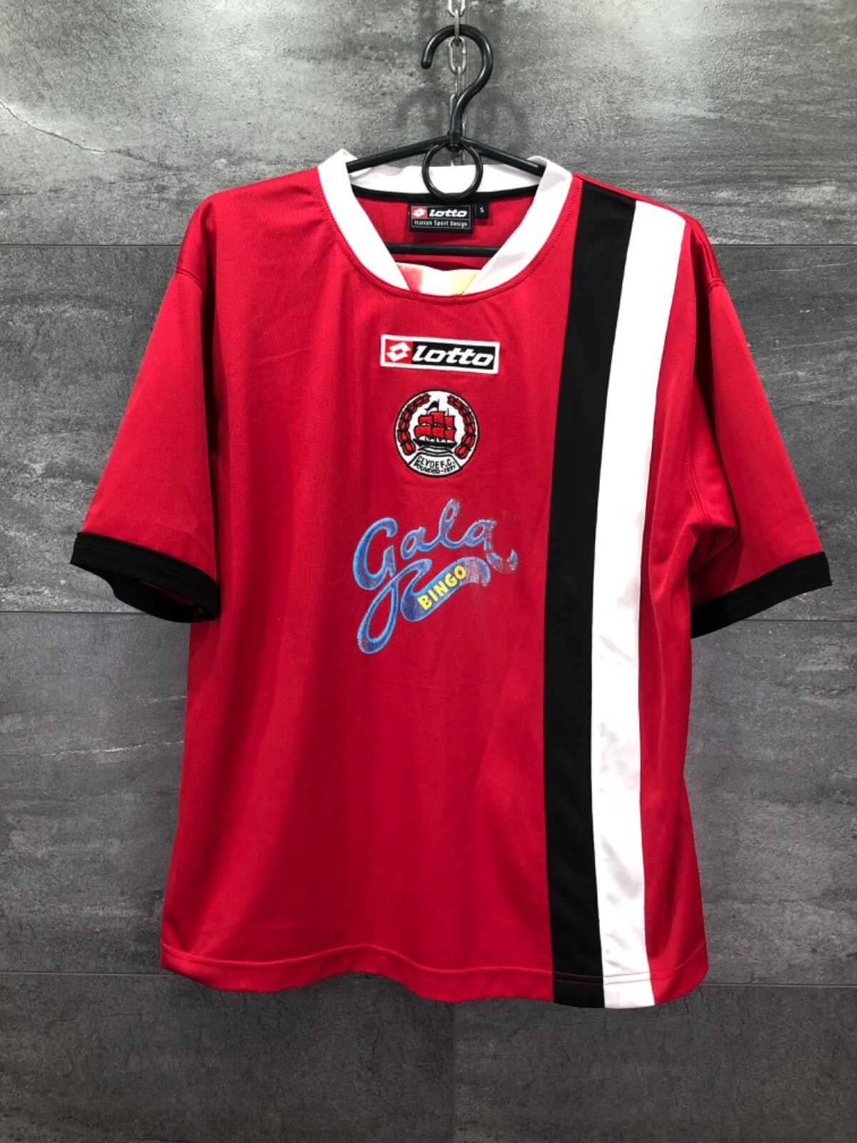 Vintage CLYDE FC AWAY FOOTBALL SHIRT SOCCER JERSEY LOTTO