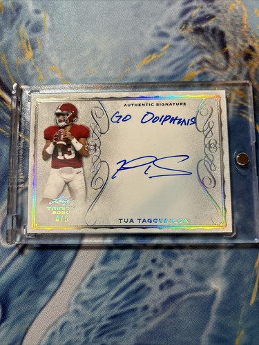 専用Tua Tagovailoa rookie 2020 auto 2020 Panini Select Tua Tagovailoa Gold RPA /10 Autograph