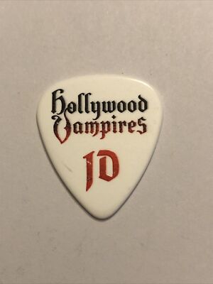 Hollywood Vampires Johnny Depp Tour Guitar Alice Cooper Red JD