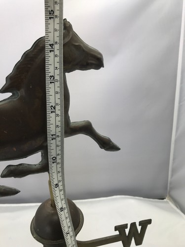 VINTAGE horse WEATHER VANE copper & brass country decor farm Wind Direction Old