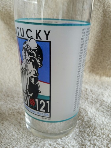 1995  KENTUCKY DERBY 121 OFFICAL MINT JULEP GLASS