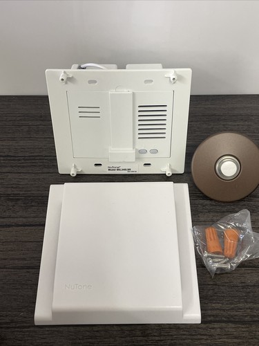 Nutone BKL340LBR Line Voltage Wired Doorbell w/ Pushbutton, Chime Kit - WHITE