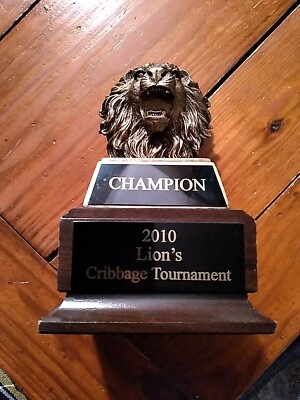 Trophy - Lion's Cribbage Champion 2010 