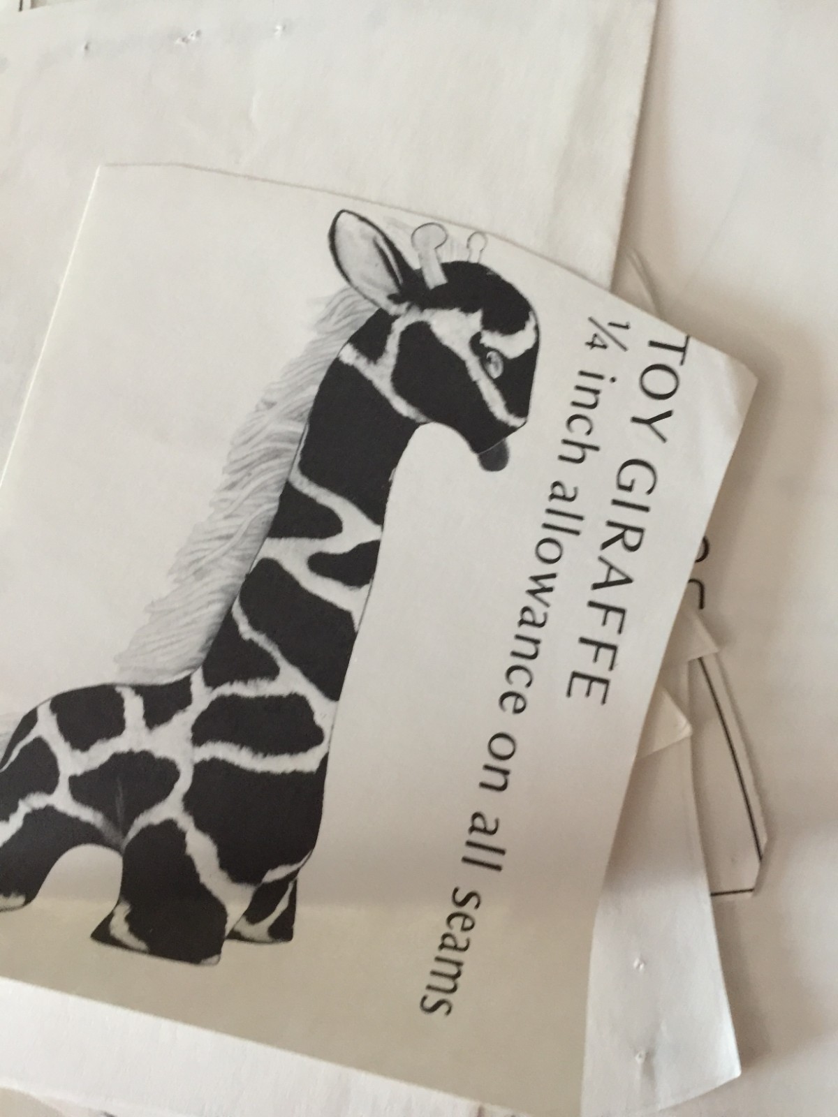 Vintage Mail Order Toy Stuffed Animal Elephant, Giraffe, Tuffy The Tooth Patte