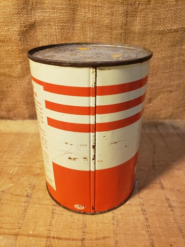 RARE VINTAGE CITIES SERVICE TRIPLE HD MOTOR OIL QUART TIN CAN FULL SAE 40