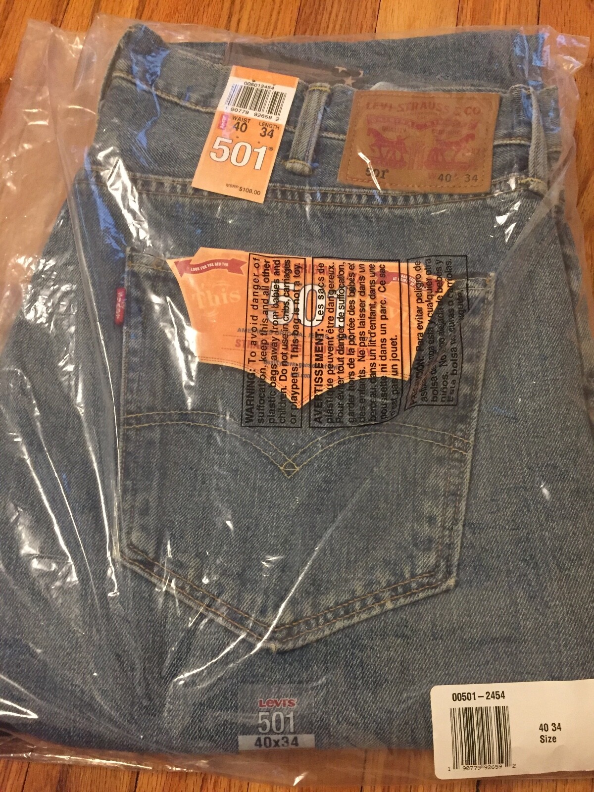 levis 501 40 x 34