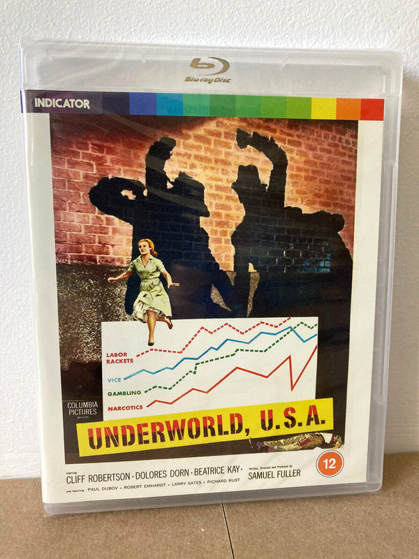 UNDERWORLD, USA (Region-Free Blu-Ray) Indicator Sam Fuller Film Noir -