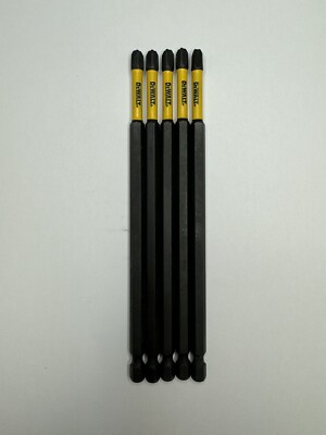 5 PIECES DeWALT DWA6PH3IR IMPACT READY #3 PHILLIPS POWER BIT 6 INCHES LONG 