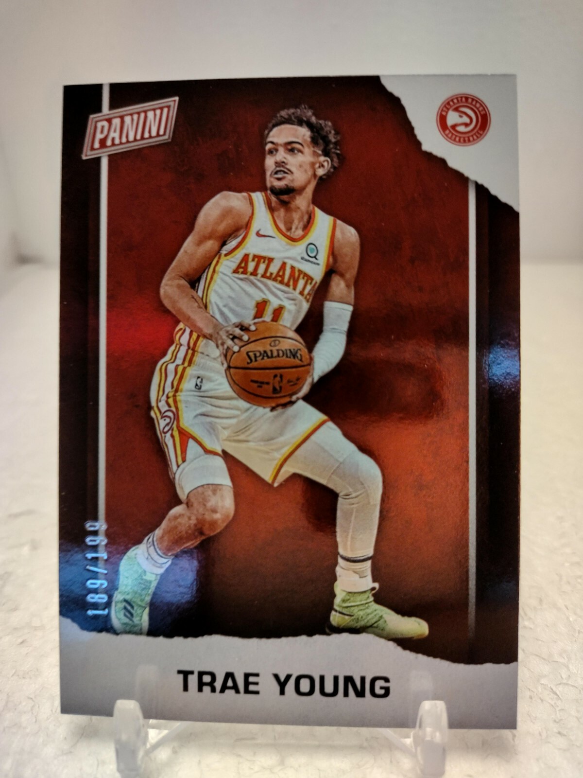 TRAE YOUNG #/199 SILVER HOLO-FOIL 2021 Panini Father's Day