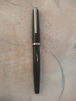 LAMY RATIO BLACK PLASTIC CAP BARREL FOUNTAIN PEN STAINLESS STEEL EF NIB 