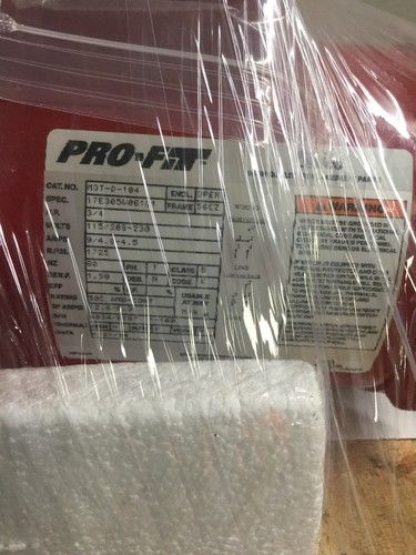 NEW, TACO, MOT-D-104, PRO-FIT, MOTOR 3/4 HP, 1725 RPM, SINGLE PHASE, (24C)