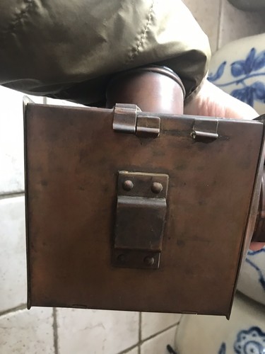 Antique Maritime Brass Three Light Signal Lantern Dietz Burner