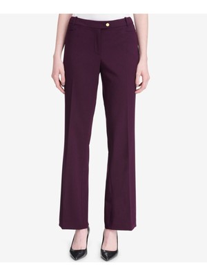 

CALVIN KLEIN Женские фиолетовые брюки Boot Cut Petites, Фиолетовый, TFBPL036