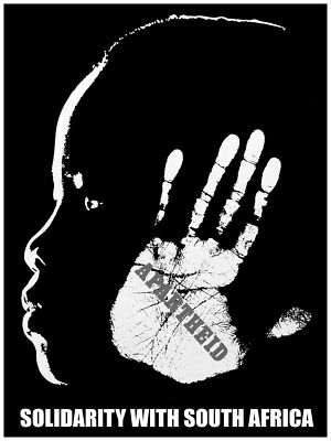 2217 Solidarity with South Africa vintage Poster.Apartheid